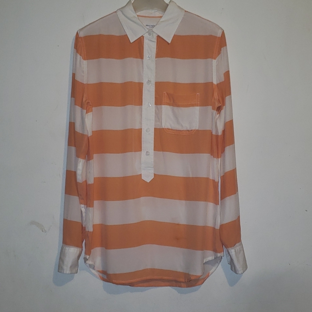 Equipment Femme Silk Long Sleeve Blouse